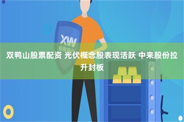 双鸭山股票配资 光伏概念股表现活跃 中来股份拉升封板