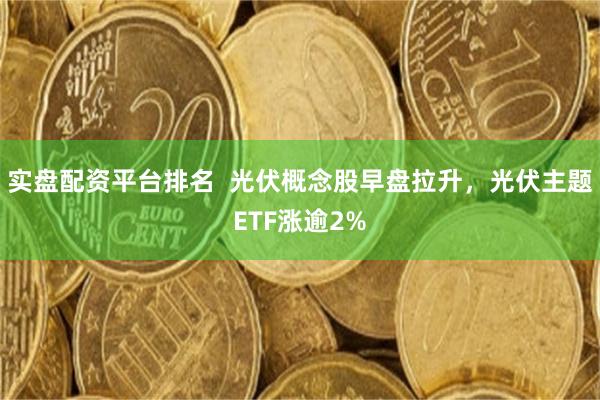 实盘配资平台排名  光伏概念股早盘拉升，光伏主题ETF涨逾2%