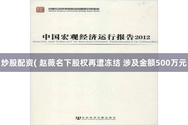炒股配资( 赵薇名下股权再遭冻结 涉及金额500万元