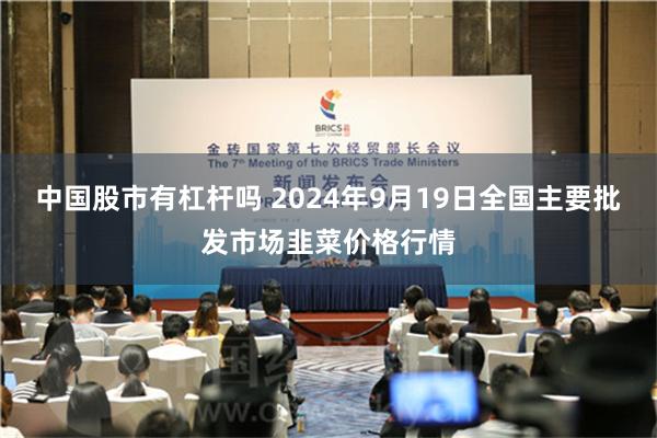 中国股市有杠杆吗 2024年9月19日全国主要批发市场韭菜价格行情