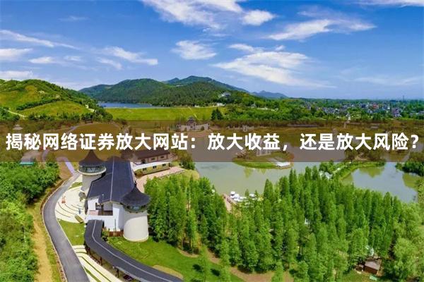 揭秘网络证券放大网站：放大收益，还是放大风险？