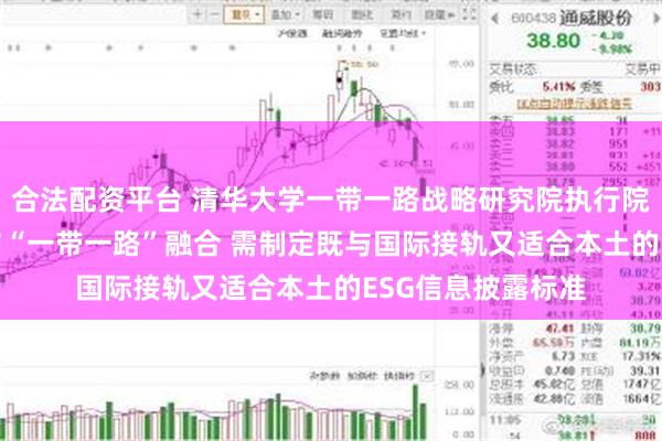 合法配资平台 清华大学一带一路战略研究院执行院长史志钦：ESG与“一带一路”融合 需制定既与国际接轨又适合本土的ESG信息披露标准