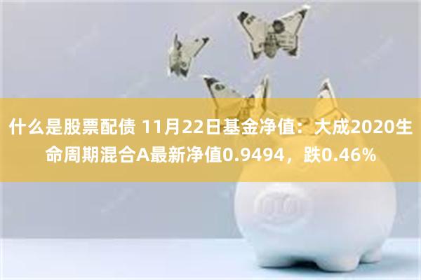 什么是股票配债 11月22日基金净值：大成2020生命周期混合A最新净值0.9494，跌0.46%
