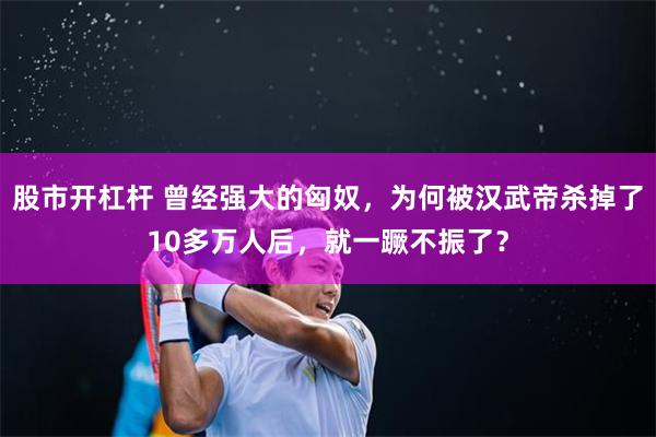 股市开杠杆 曾经强大的匈奴，为何被汉武帝杀掉了10多万人后，就一蹶不振了？