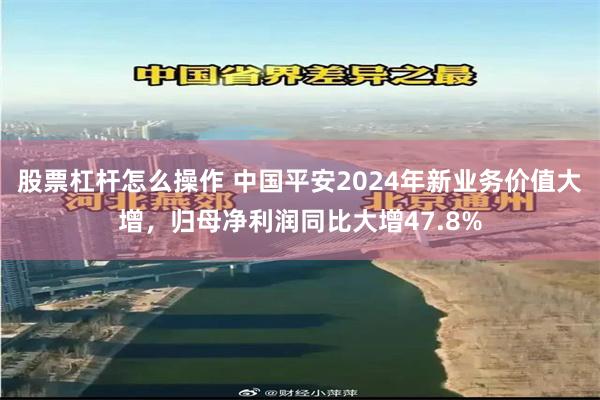 股票杠杆怎么操作 中国平安2024年新业务价值大增，归母净利润同比大增47.8%