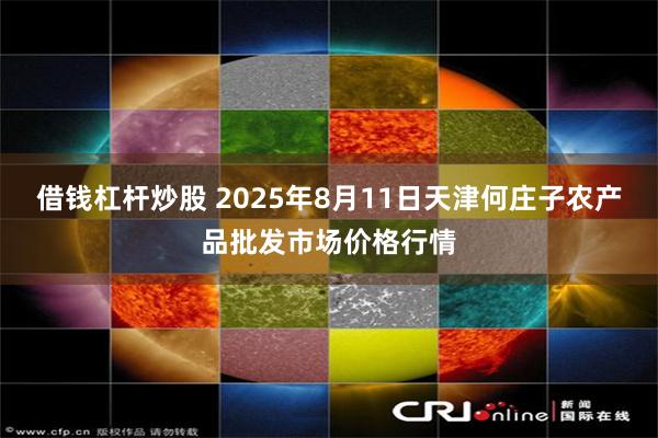 借钱杠杆炒股 2025年8月11日天津何庄子农产品批发市场价格行情