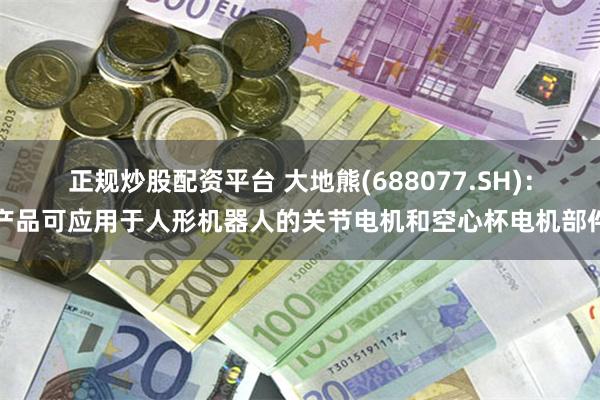正规炒股配资平台 大地熊(688077.SH)：产品可应用于人形机器人的关节电机和空心杯电机部件